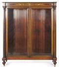 An Edwardian Inlaid Display Cabinet