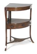 A Georgian Mahogany Metamorphic Corner TableWashstand
