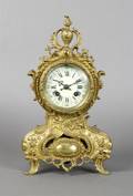 A Louis XV Gilt Metal Mantel Clock
