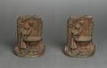 A Pair of Bronze Bookends