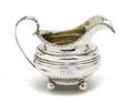 An English Silver Creamer Richard Pierce  George Burrows