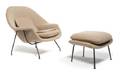 An Eero Saarinen for Knoll Womb Chair and Ottoman