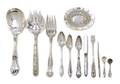 A Collection of American Sterling Silver and Silverplate Flatware