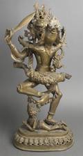 A Southeast Asian Gilt Metal Figure