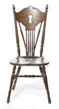 An Edwardian Inlaid Windsor Form Chair