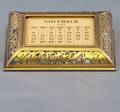 334 Tiffany BronzeSlag Glass Desk Calenda