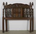 A Pair of Carved Wood Headboards