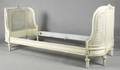 A Louis XVI Style Painted and Double Caned Daybed