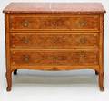 336 Ital Provincial Marble Top Chest