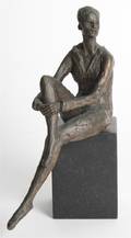 A Figural Bronze Sculpture