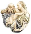 A Borsato Ceramic Figural Plaque
