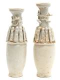 A Pair of Chinese Funerary Burial Vases
