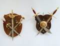 PAIR OF DECORATIVE SWORD PLAQUES