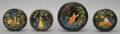 A Collection of Four Russian Lacquered Boxes