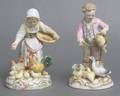 A Group of Two Meissen Porcelain Figures
