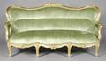 A Louis XV Style Giltwood Canape