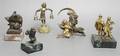 A Collection of Gilt Metal Figural Articles