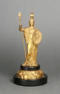 A Continental Bronze Figure of Athena