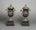 A Pair of Neoclassical Style Gilt Metal Mounted Urns