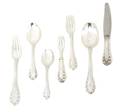 A Danish Sterling Silver Flatware Service for Six Georg Jensen