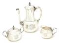 An American Sterling Silver Three Piece Tea Set Tiffany  Co