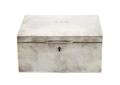 An American Silver Jewelry Box Retailed by Tiffany  Co