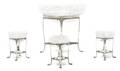 A Set of Four Silverplate and Cut Glass Epergnes