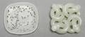 A Group of Two Chinese Nephrite Jade Pendants