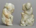 A Celadon Jade Carving of a Boy