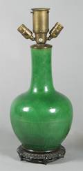 A Chinese Green Glaze Ceramic Vase