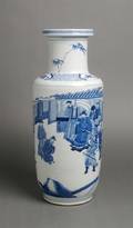 A Chinese Porcelain Rouleau Vase
