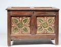PAINTED PROVINCIAL OAK BLANKET CHEST