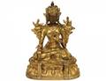 GILT BRONZE FIGURE OF TARA