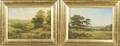 A Pair of English Oil on Canvas Landscapes