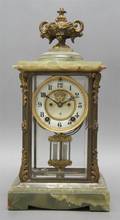 An American Onyx and Gilt Metal Clock Ansonia