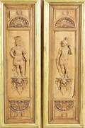 A Pair of Continental Carved Relief Plaques