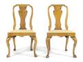 A Pair of Queen Anne Style Side Chairs