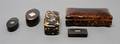 A Collection of English Tortoise Shell and Leather Items