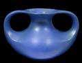 TECO BLUE GLAZED POTTERY VASE