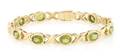 An 18 Karat Yellow Gold and Peridot Bracelet