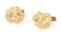 A Pair of 14 Karat Yellow Gold Nugget Cufflinks