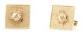 A Pair of 14 Karat Yellow Ladybug Cufflinks