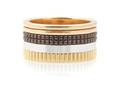 An 18 Karat Yellow White Rose and Brown Gold Ring Boucheron