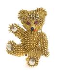 An 18 Karat Yellow Gold Bear Pin