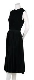A TrainaNorell Black Silk Crepe Dress