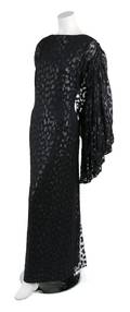 A Hanae Mori Black Silk Dress