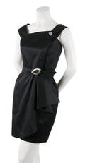 A Thierry Mugler Black Cotton Cocktail Dress