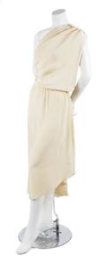 A Gianni Versace Cream Silk Grecian Dress