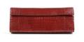A Nancy Gonzalez Red Crocodile Envelope Clutch