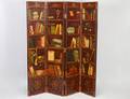 FOUR FOLD DECORATIVE FLOOR SCREEN